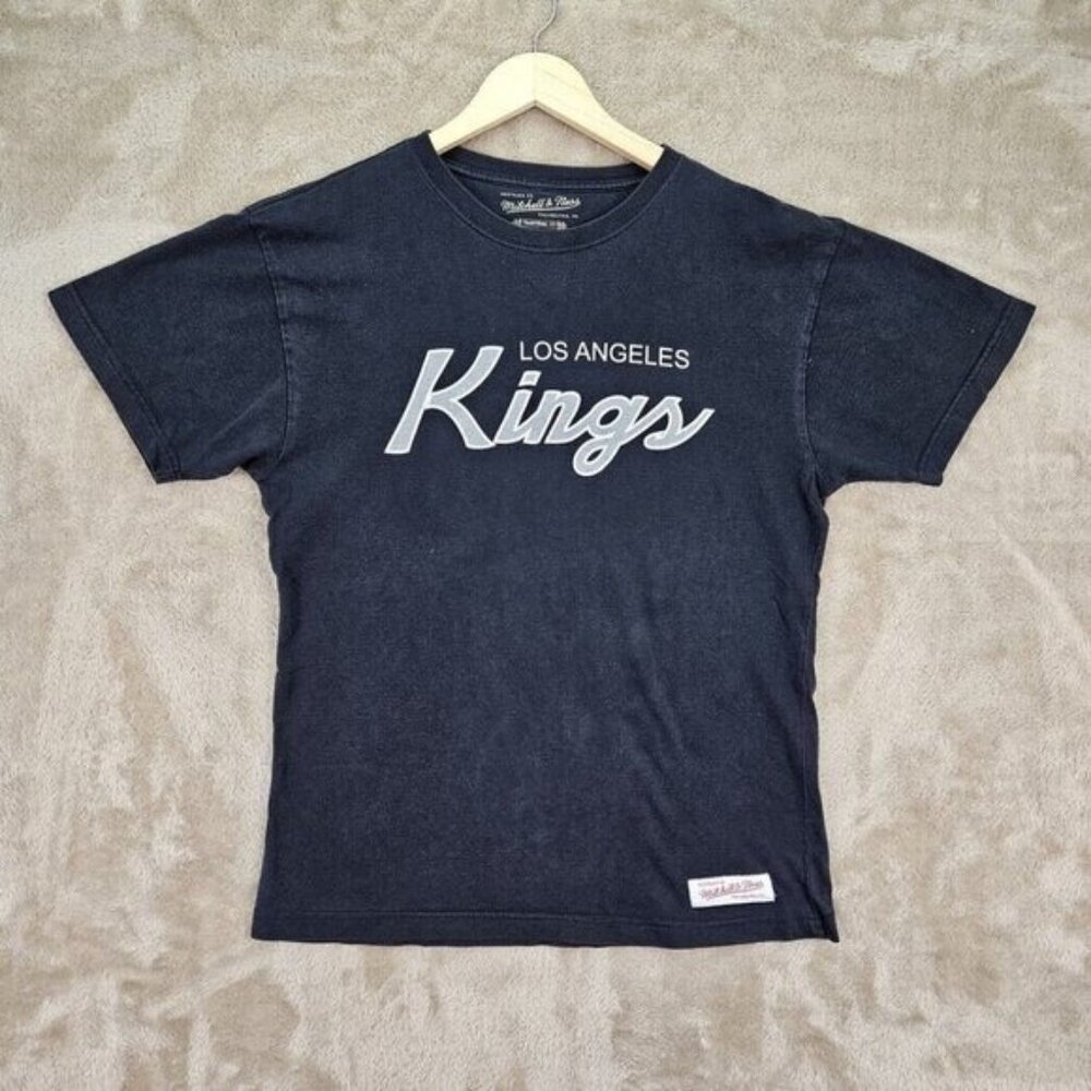 Mitchell & Ness Los Angeles Kings NHL Short Sleeve T-Shirt Men's Size L Black
